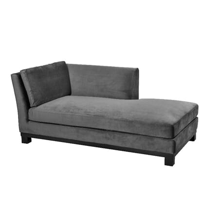 Melbourne Chaiselounge Dark Grey L - Home Factory