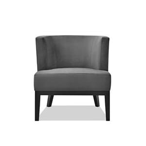 Daytona Stol Velour Dark Grey - Home Factory