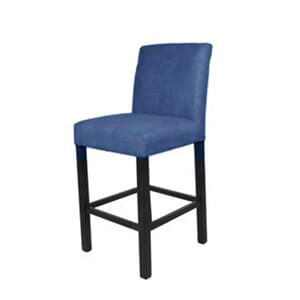 Wien Barstol Velour Pet. Blue - Home Factory