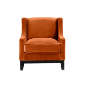 Housten Stol Velour Orange - Home Factory