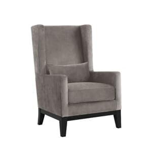 Swan Hill Stol Velour Dk. Grey - Home Factory