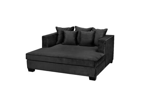 Daybed Vancouver B175 *D165*H77 Velour Black - Home Factory
