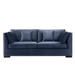 Manhattan Sofa Velour Pet. Blue - Home Factory