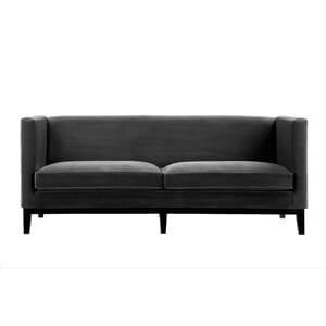 Lexington Sofa Velour Black - Home Factory