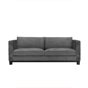 Chicago Sofa Velour Dk. Grey - Home Factory