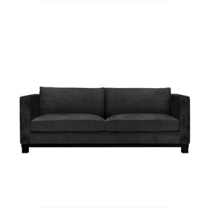 Chicago Sofa Velour Black - Home Factory