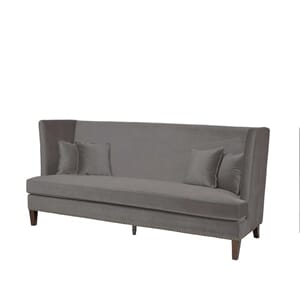 Denver Spisestuesofa Velour Dk. Grey - Home Factory