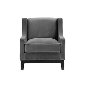 Housten Stol Velour Dark Grey - Home Factory