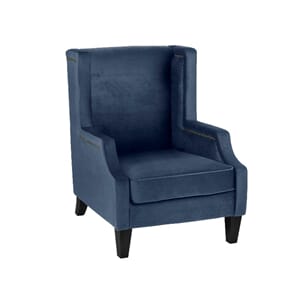 Atlanta Stol Velour Pet. Blue - Home Factory