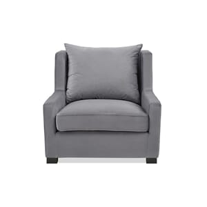 Key West Stol Velour Dk. Grey - Home Factory