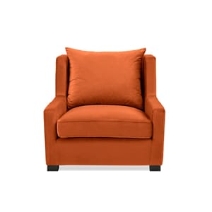 Key West Stol Velour Orange - Home Factory