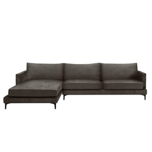 Montana Hjørnesofa Velour Mole (L) - Home Factory