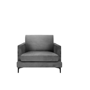 Montana Stol Velour Dk. Grey - Home Factory