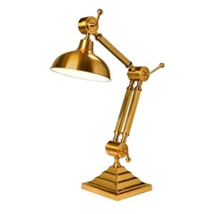 Bordlampe Memphis Gold D28 x H120cm - Home Factory